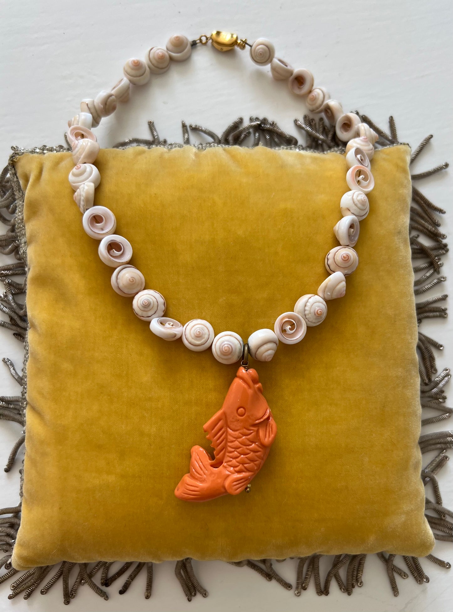 Necklace - Orange Fish