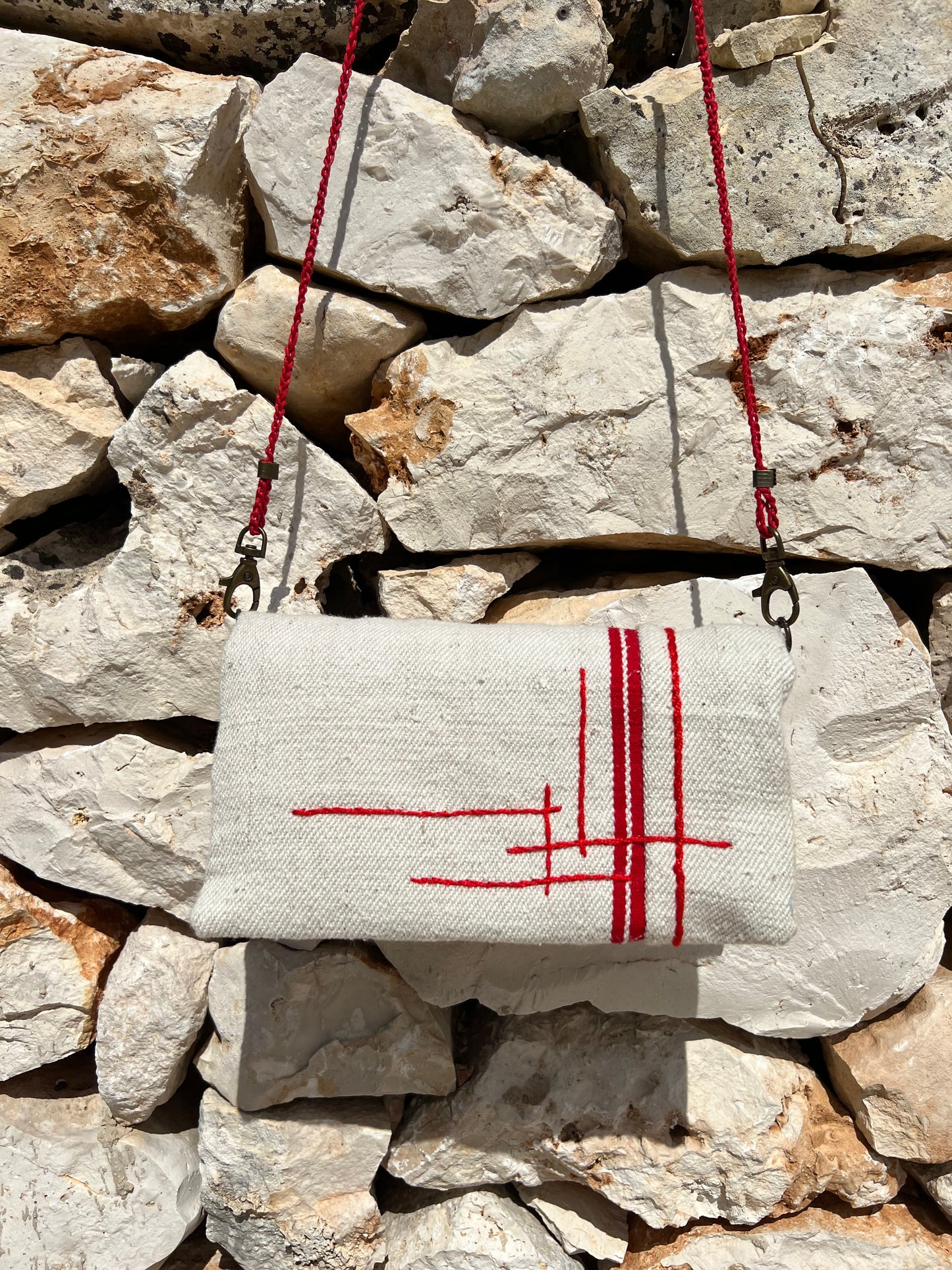 Bag - La Ciripa Bag With Red Shoulder Strap