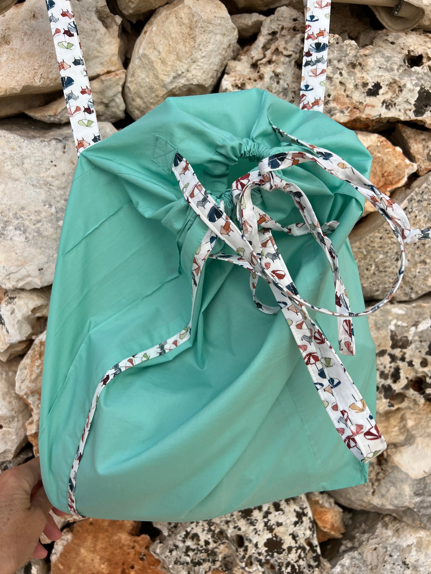 Bag - backpack ombrelloni apple green