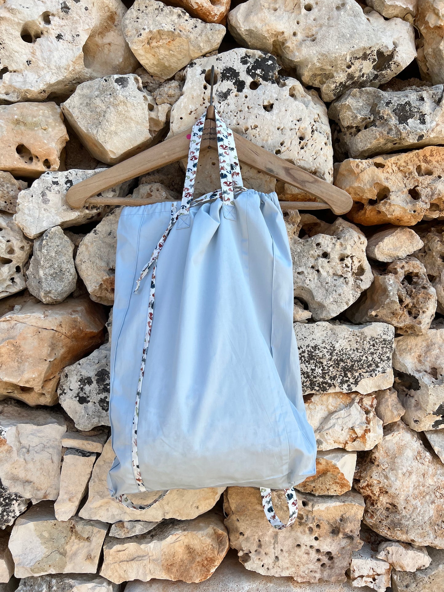 Bag - backpack ombrelloni light blue