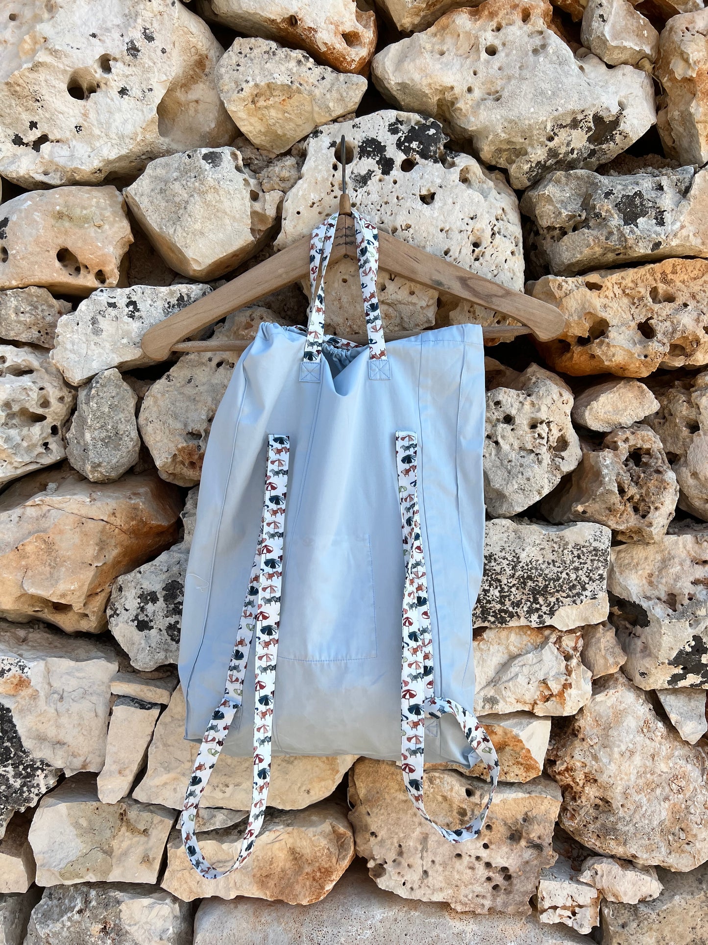 Bag - backpack ombrelloni light blue
