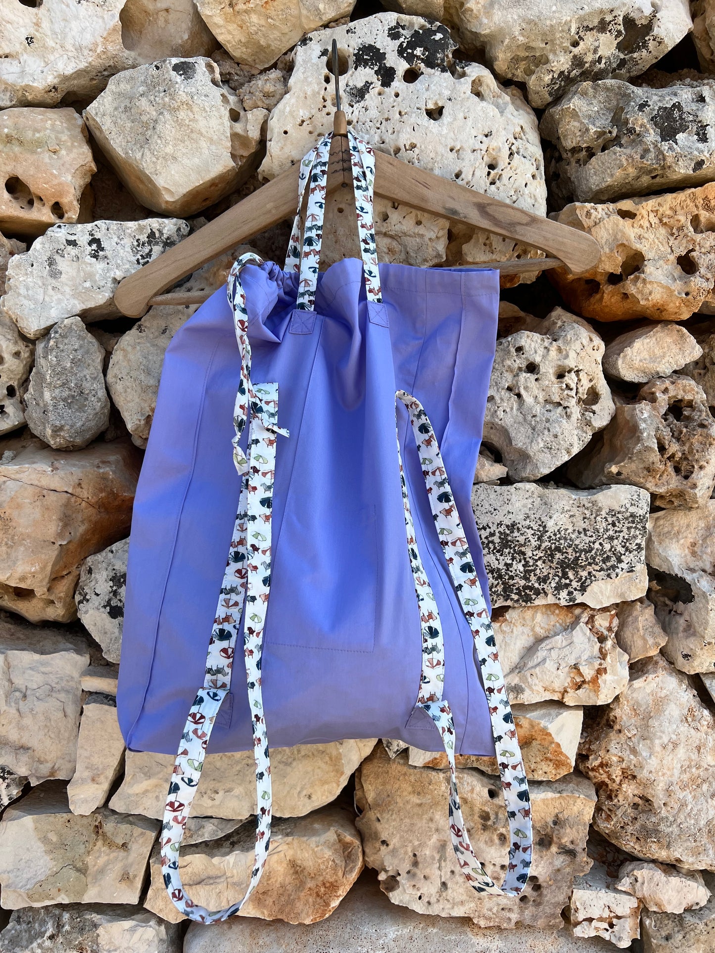 Bag - backpack ombrelloni purple