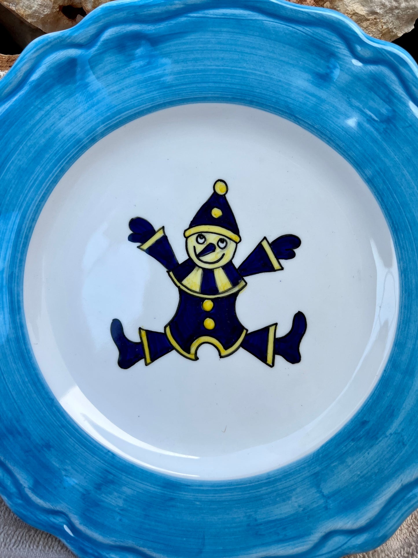 Plate - Timeless Pearly x Popolo Pinocchio blue