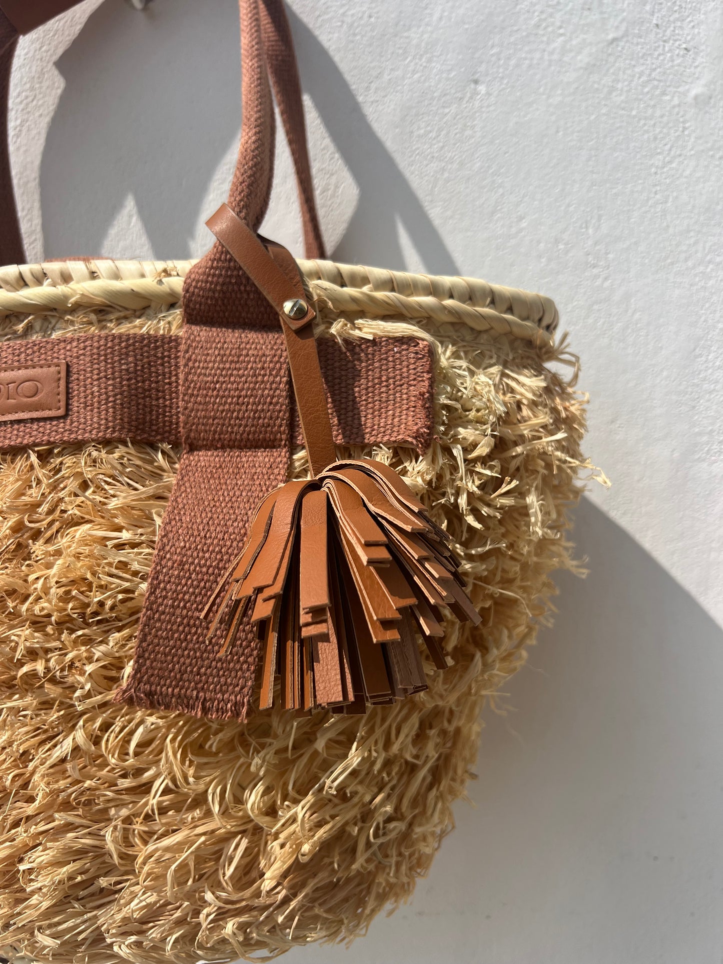 Borsa - SAMOS Palm Basket Naturale/Marrone Chiaro