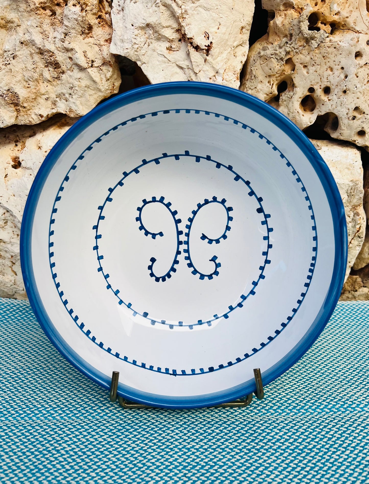 Plate - Blue Luminaria Soup Plate