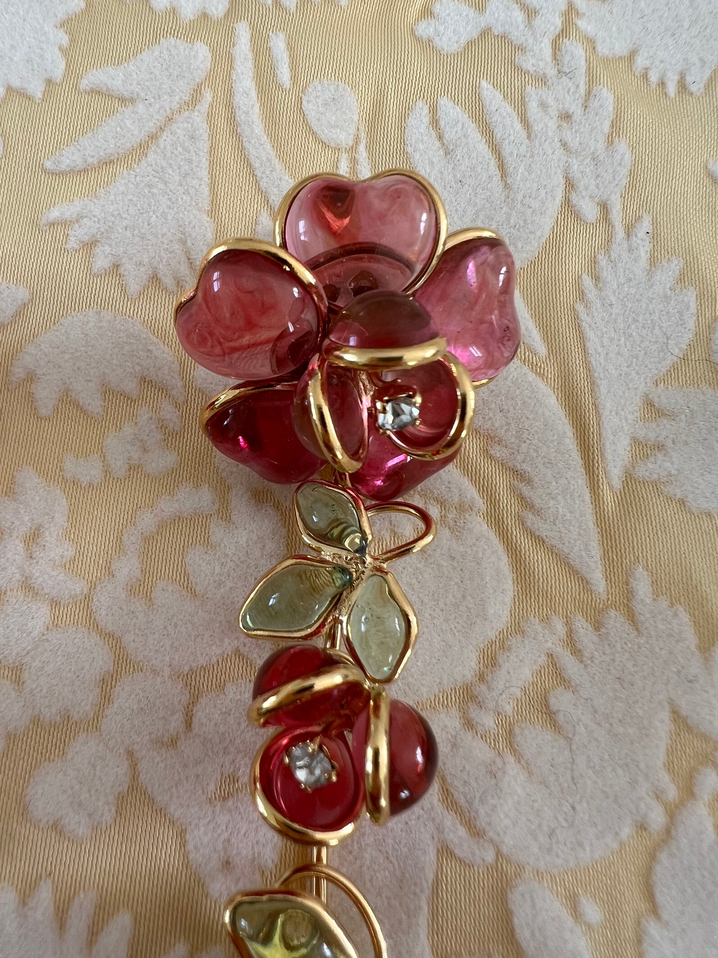 Boucles d'oreilles - Camelia Longue