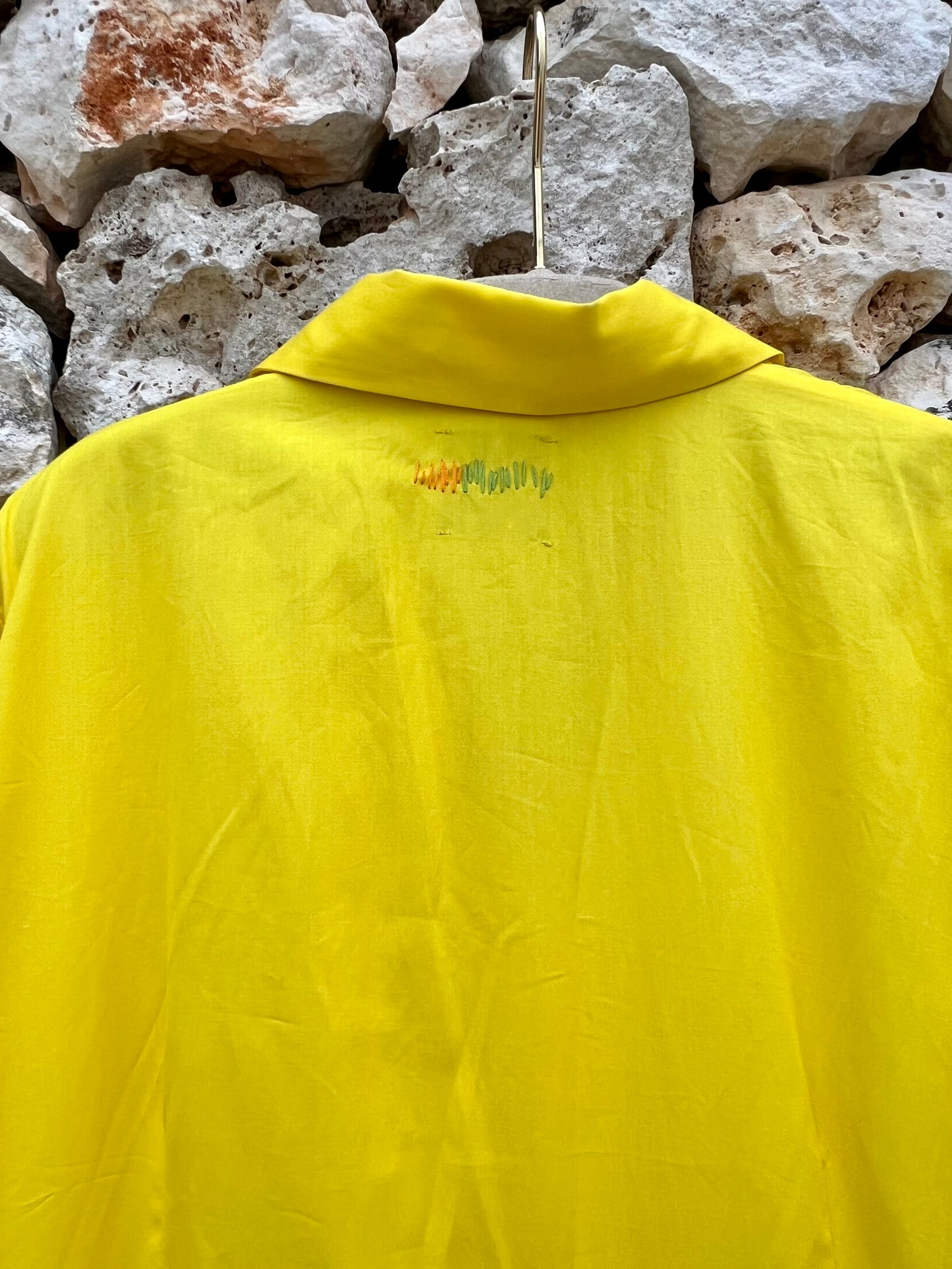 Dress - Chiara Embroidered yellow