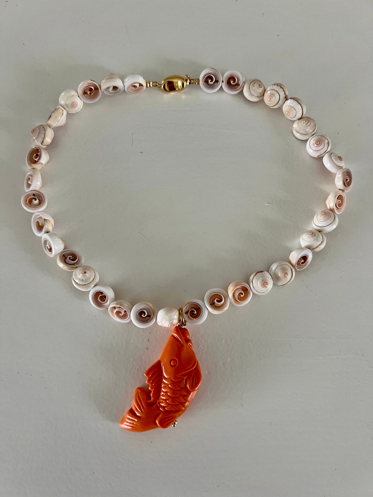 Necklace - Orange Fish