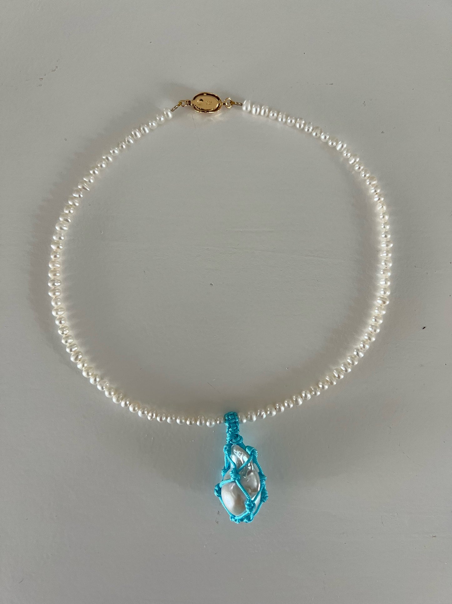 Bracelet - Ankle bracelet or necklace natural freshwater Pearls