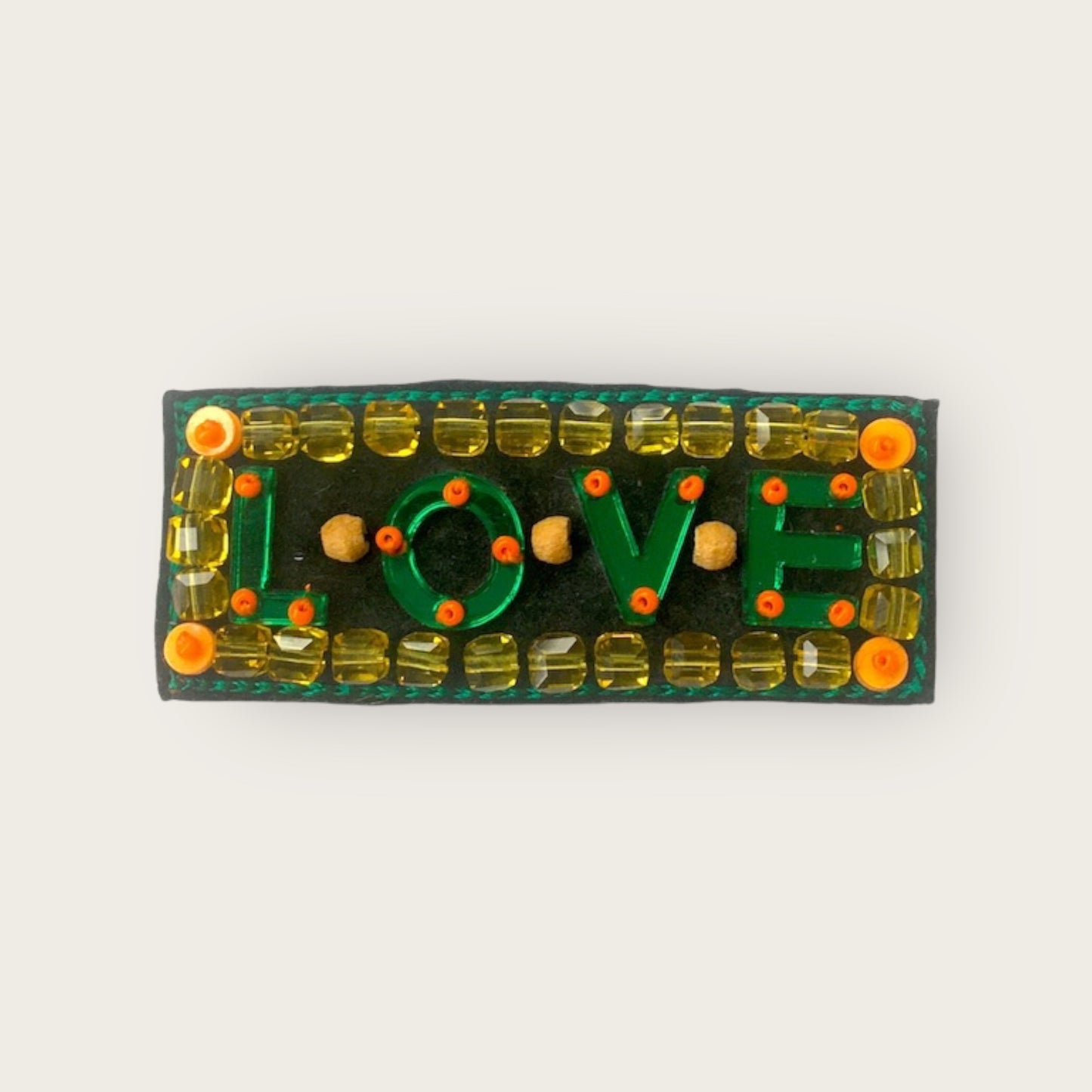 Brooch - LOVE Brooch Green