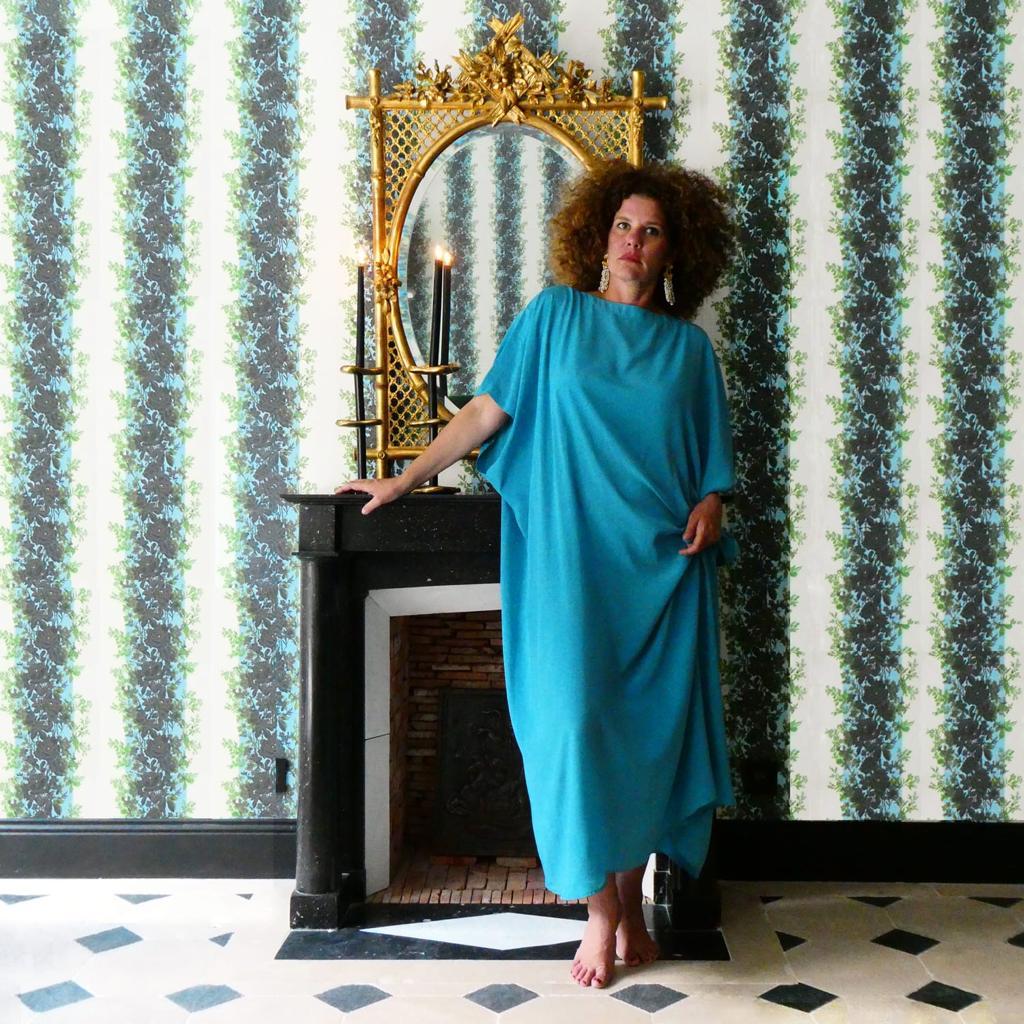 Dress - TANAGRA - Olive - extra long