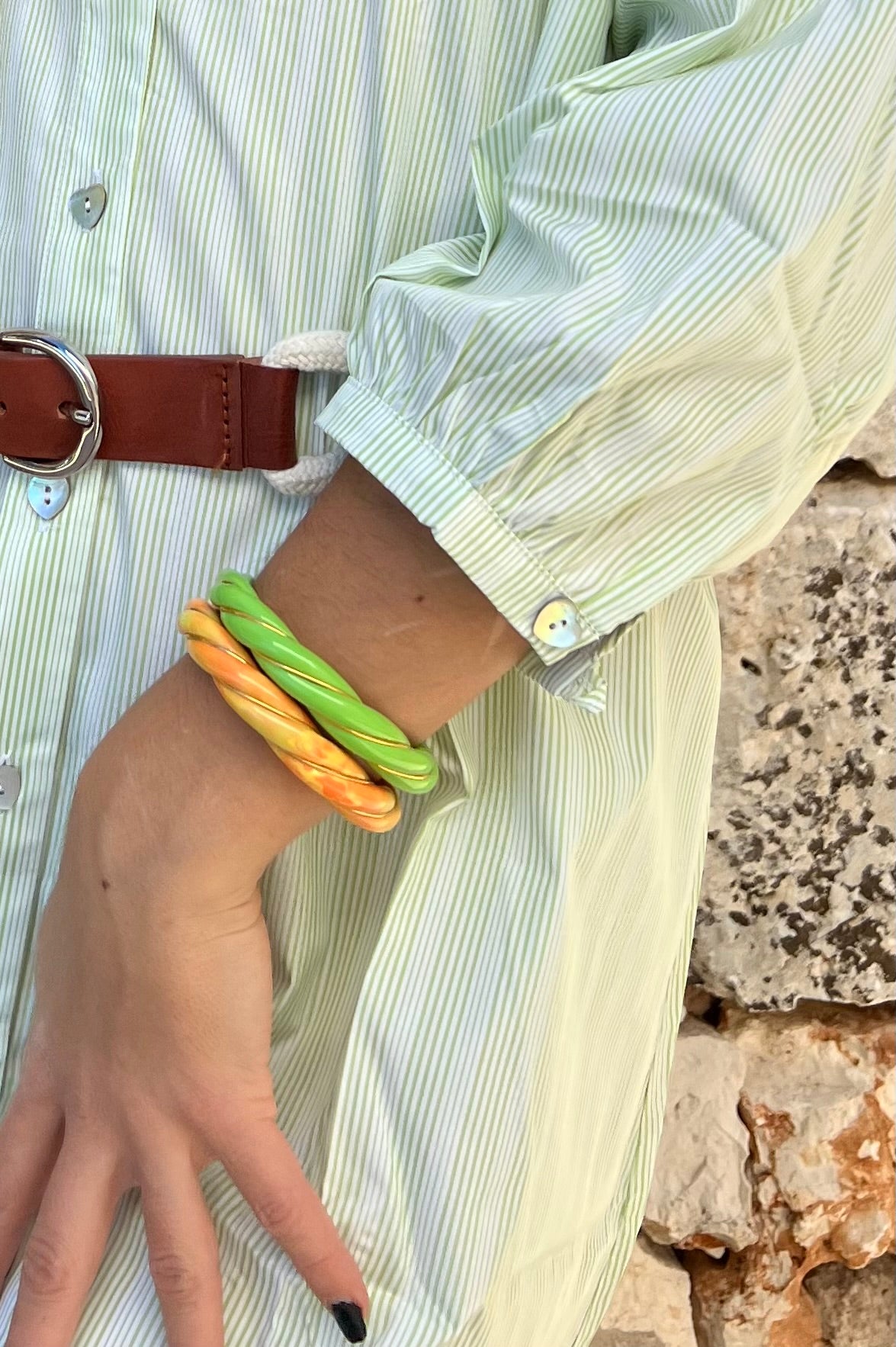 Bracelet - Jonc DIANA Apple Green