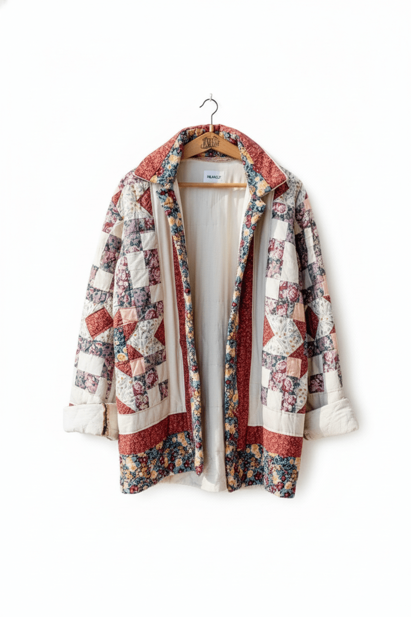 Jacket Women - Quilted Star blu