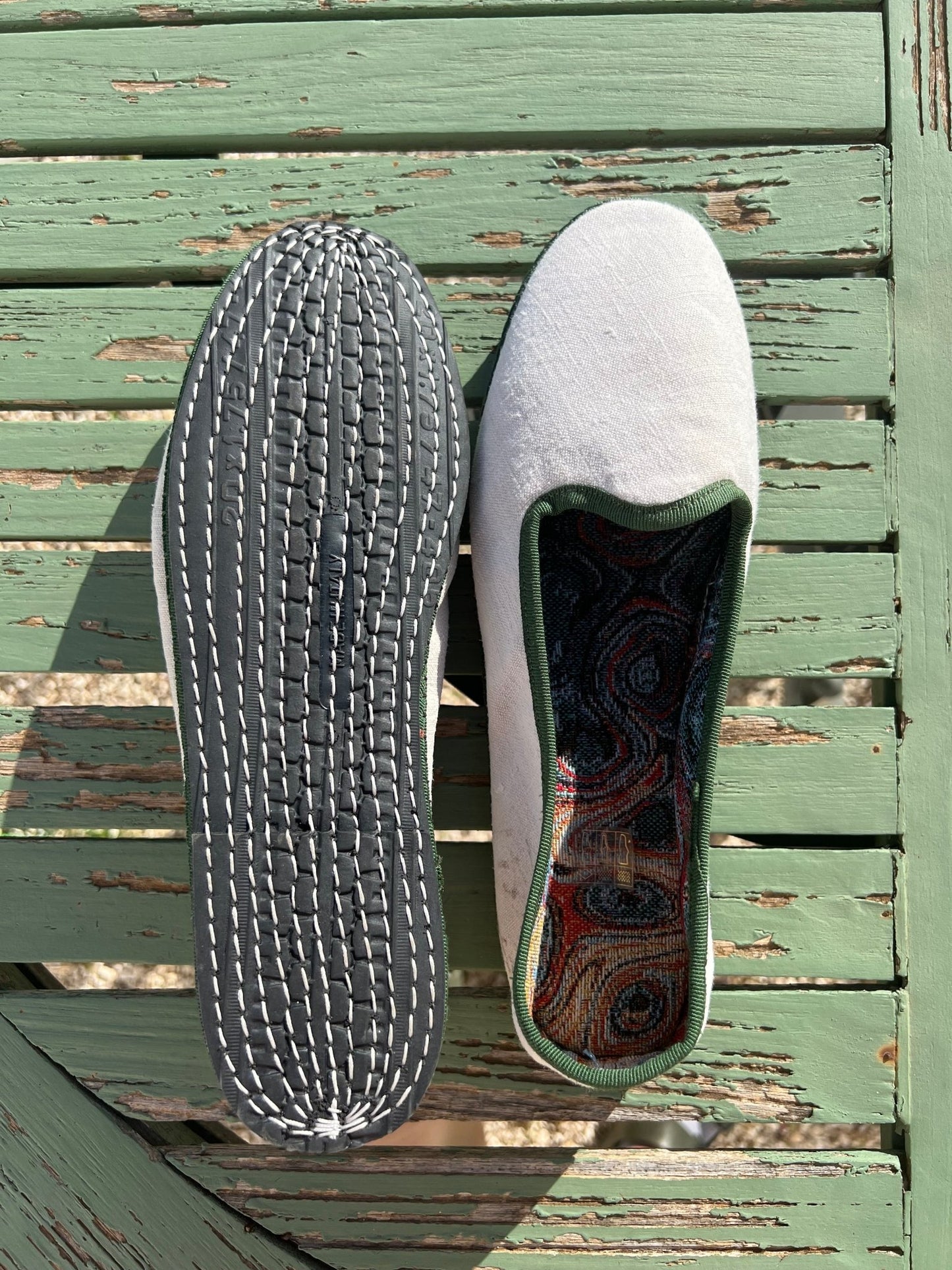 Shoes Men - Friulane forest Green The Red Embroidery