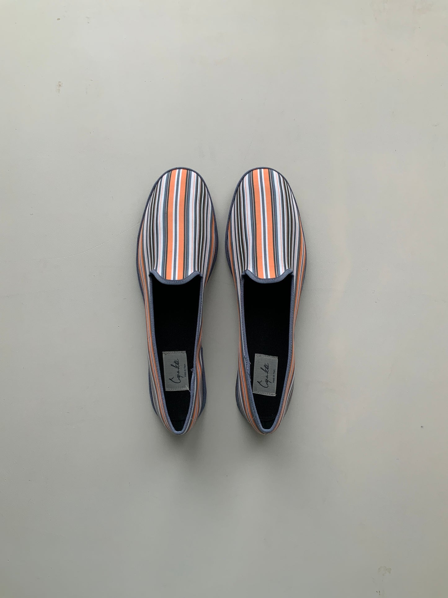 Friulane Men - Striped Orange Grey