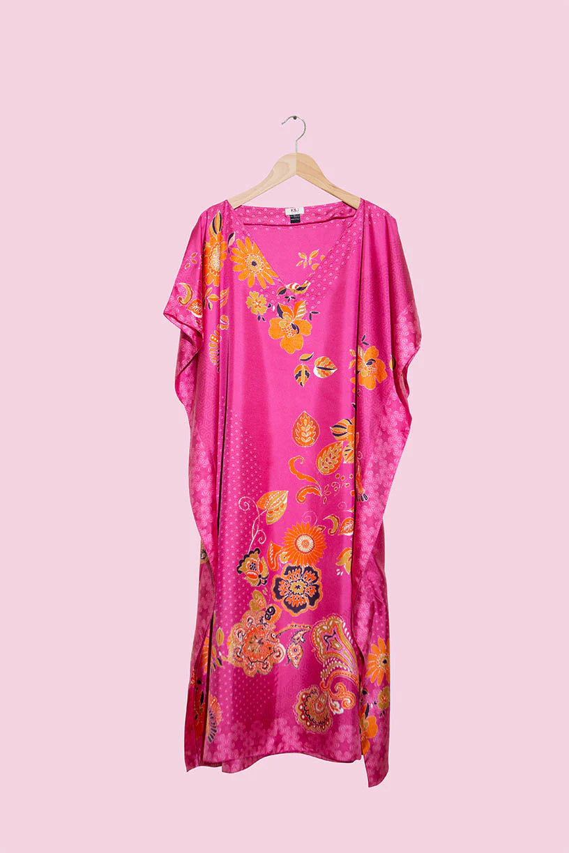 Dress - PRUDENCE One Size Silk Kaftan