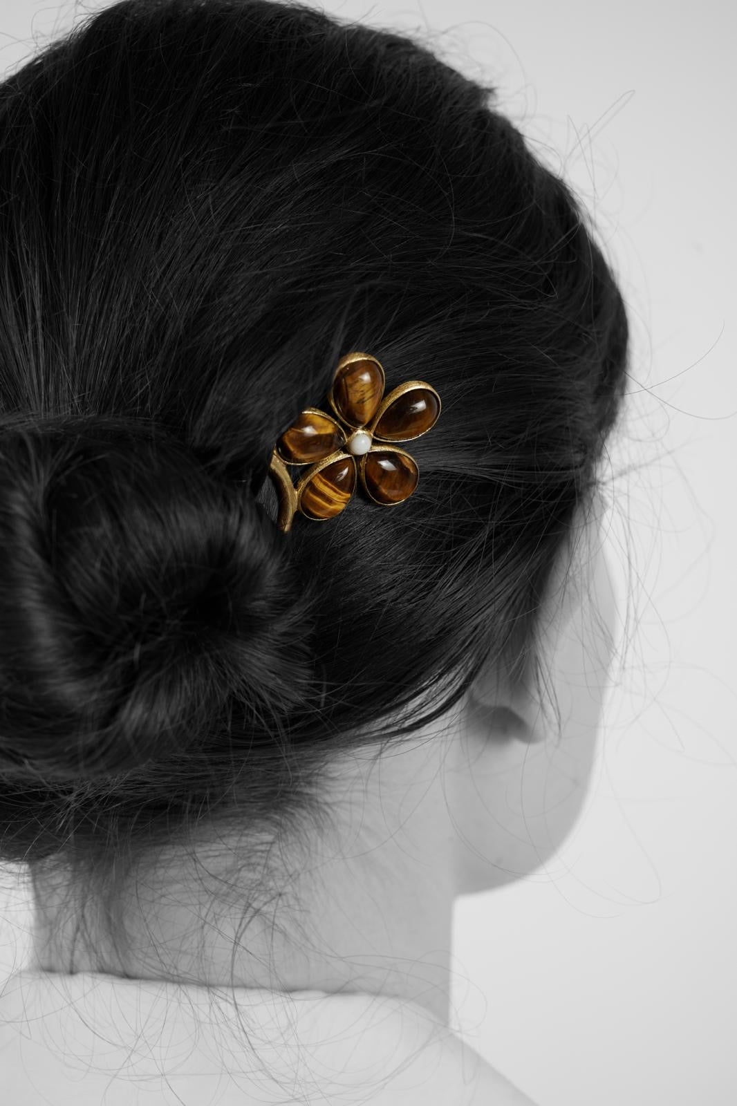 Hair Pin - Occhio di tigre Earrings