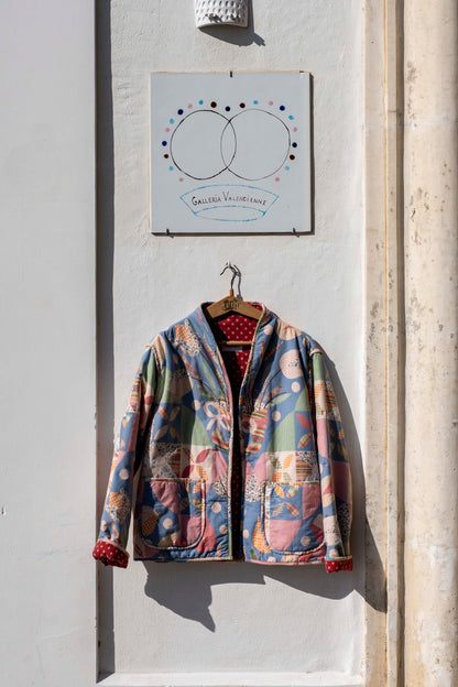 Veste - Longue matelassée pastel Patchwork 1
