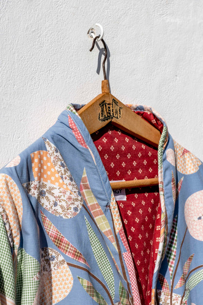 Veste - Longue matelassée pastel Patchwork 1