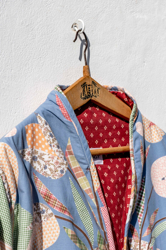 Veste - Longue matelassée pastel Patchwork 1