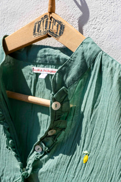 Shirts Women - Cotton Voile Tunic Green