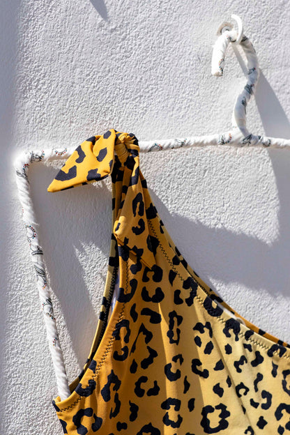 Maillot de bain - Maillot de bain Vic à une épaule Léopard noir