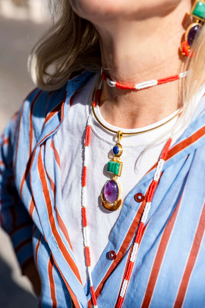 Collier - Totem Olympia Malachite