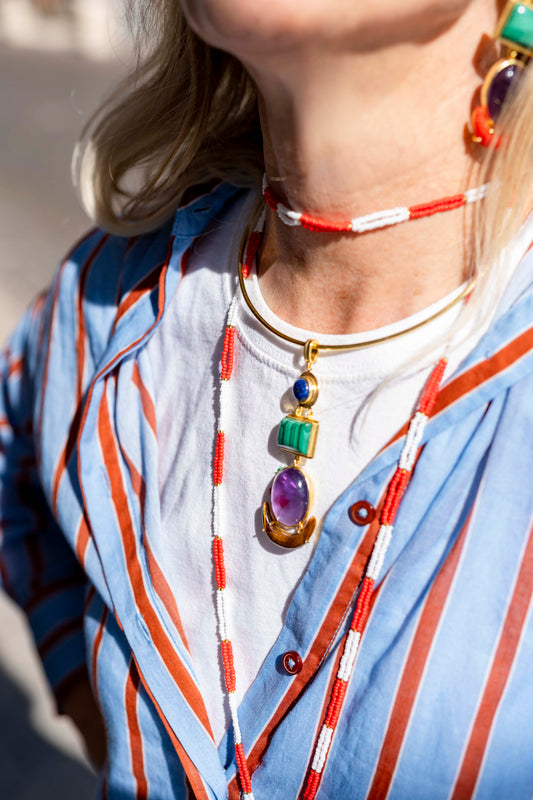 Collier - Totem Olympia Malachite