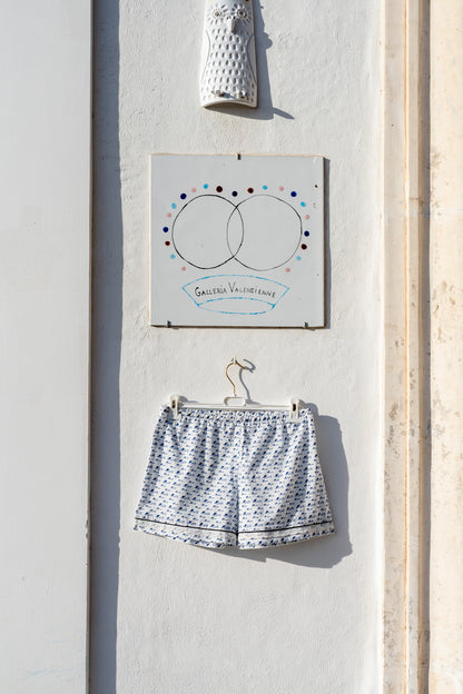 Shorts de pyjama pour femmes - Short sirène orné de dentelle