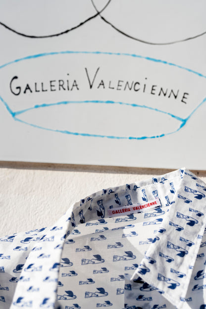 Chemise de pyjama pour femmes - Chemise Mela Sirena GV avec logo et ombrellone brodé