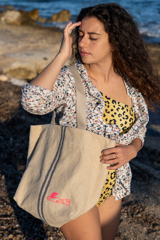 Bag - Tote Bag Orange Mermaid