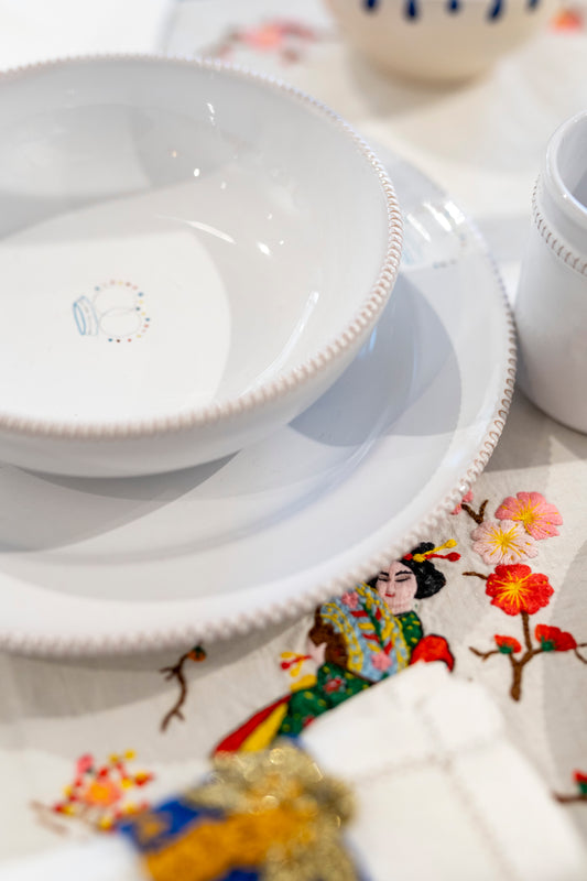 GV Collection Tableware- Plates Crown - Made to Order 4-piece settings for 4,6,12 guests