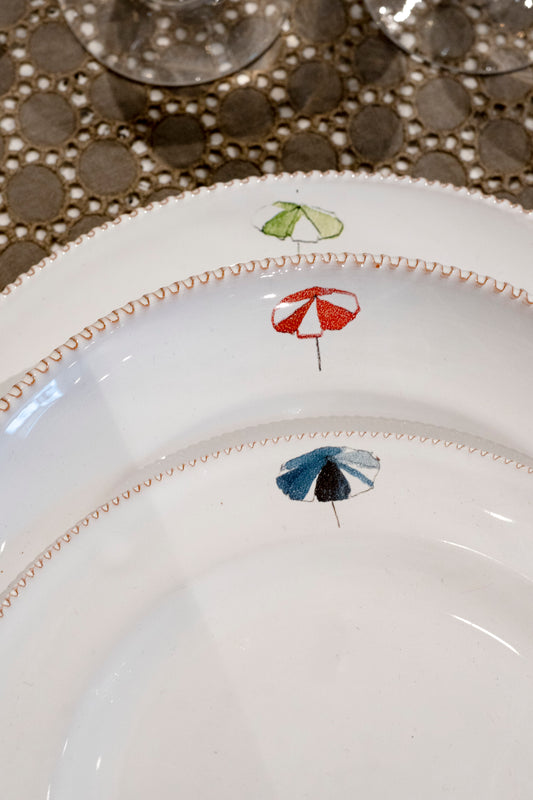 GV Collection Tableware -Plates Parasol- Made to Order 4-piece settings for 4,6,12 guests