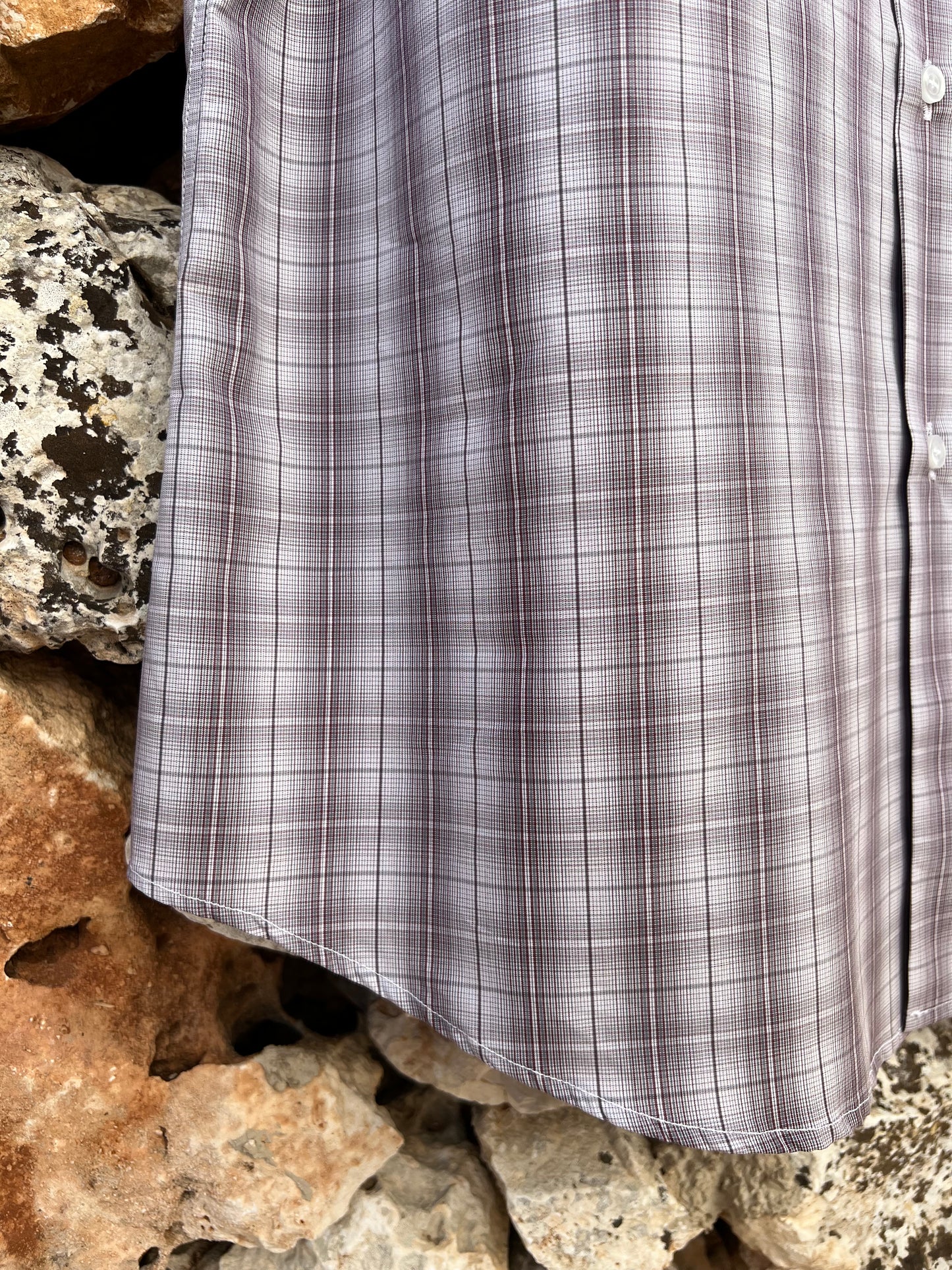 Shirt Men - Classic Madras Plum