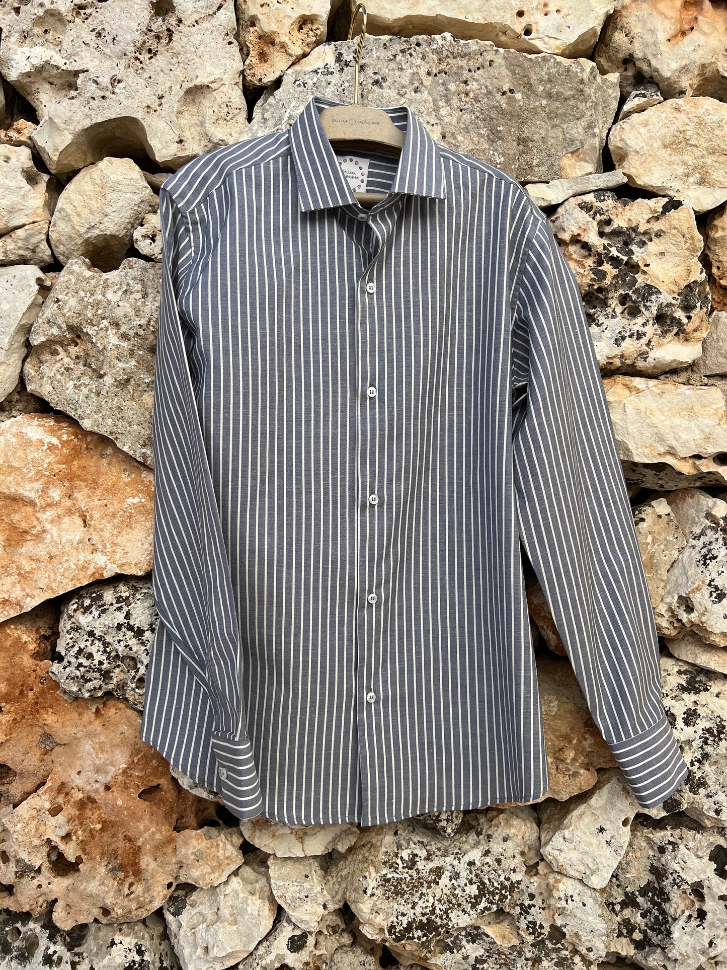 Shirt Men - Classic Grey Stripe