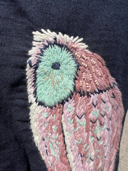 Robe - Ensemble hibou haut et jupe bleu marine