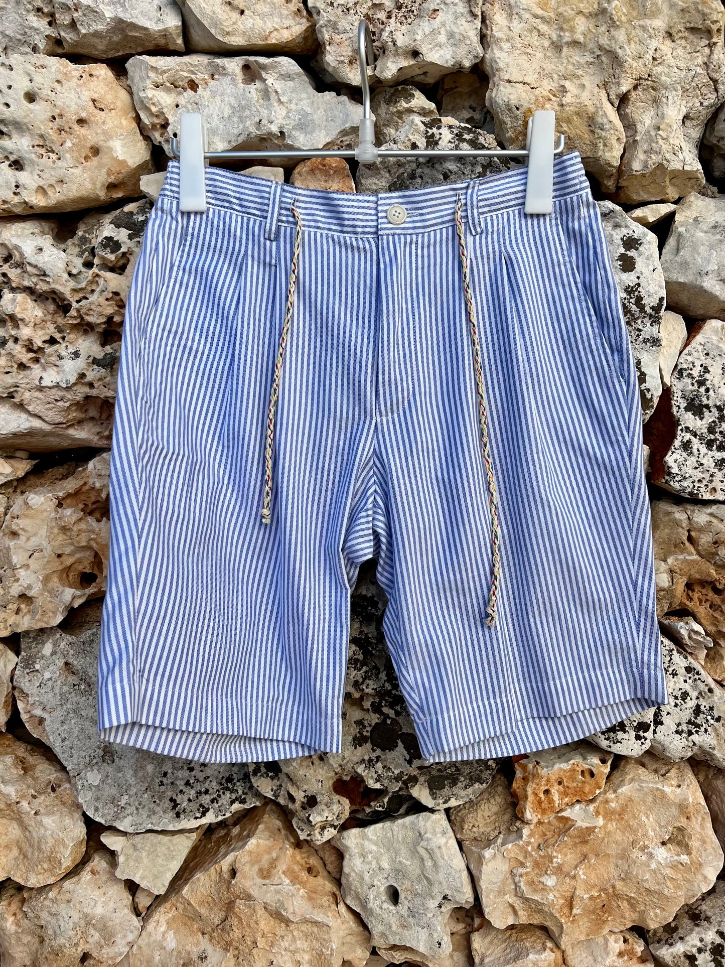 Short Men - ‘Paul’ in Blue, White Stripes