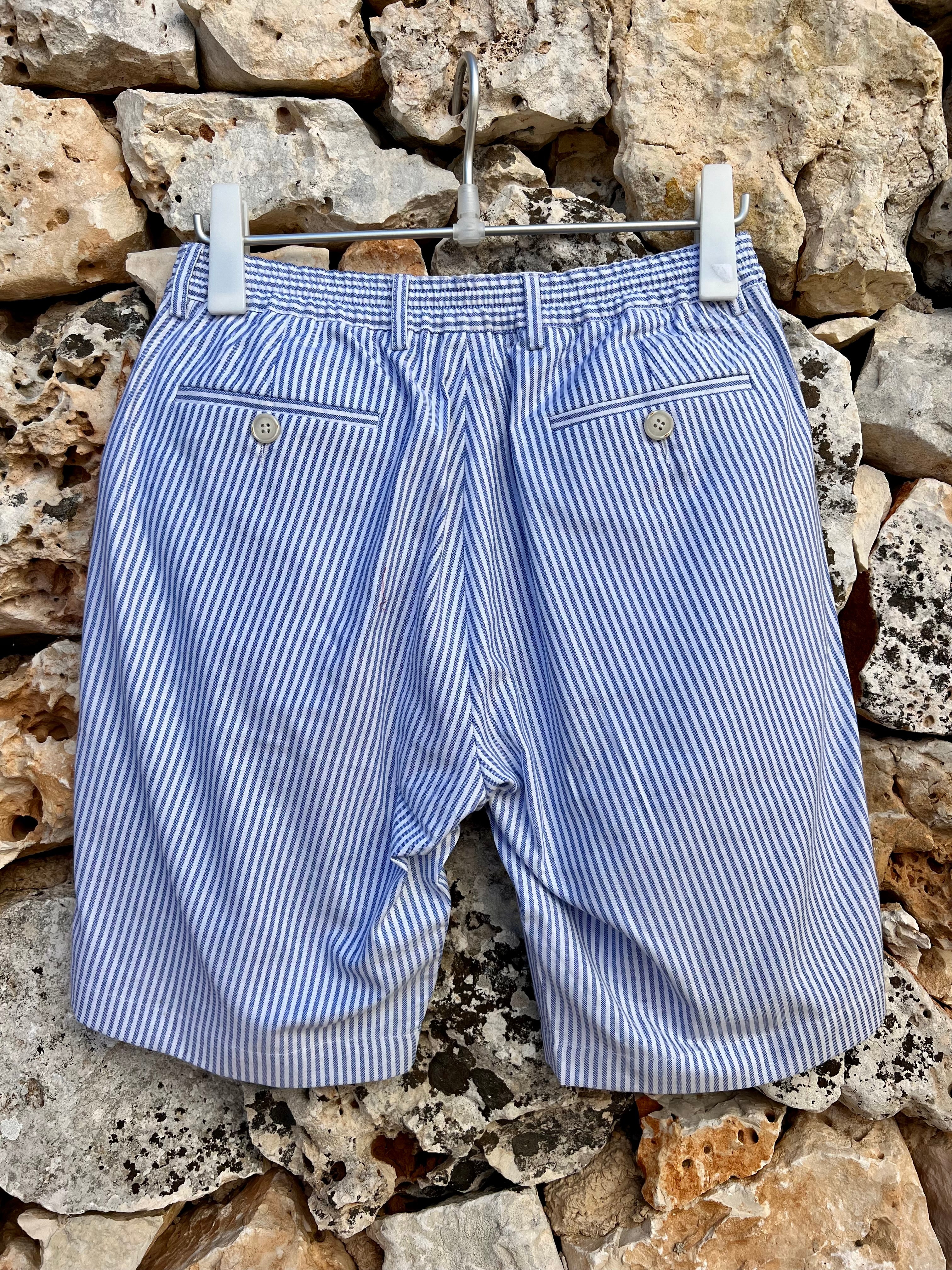 Blue and white striped shorts outlet mens