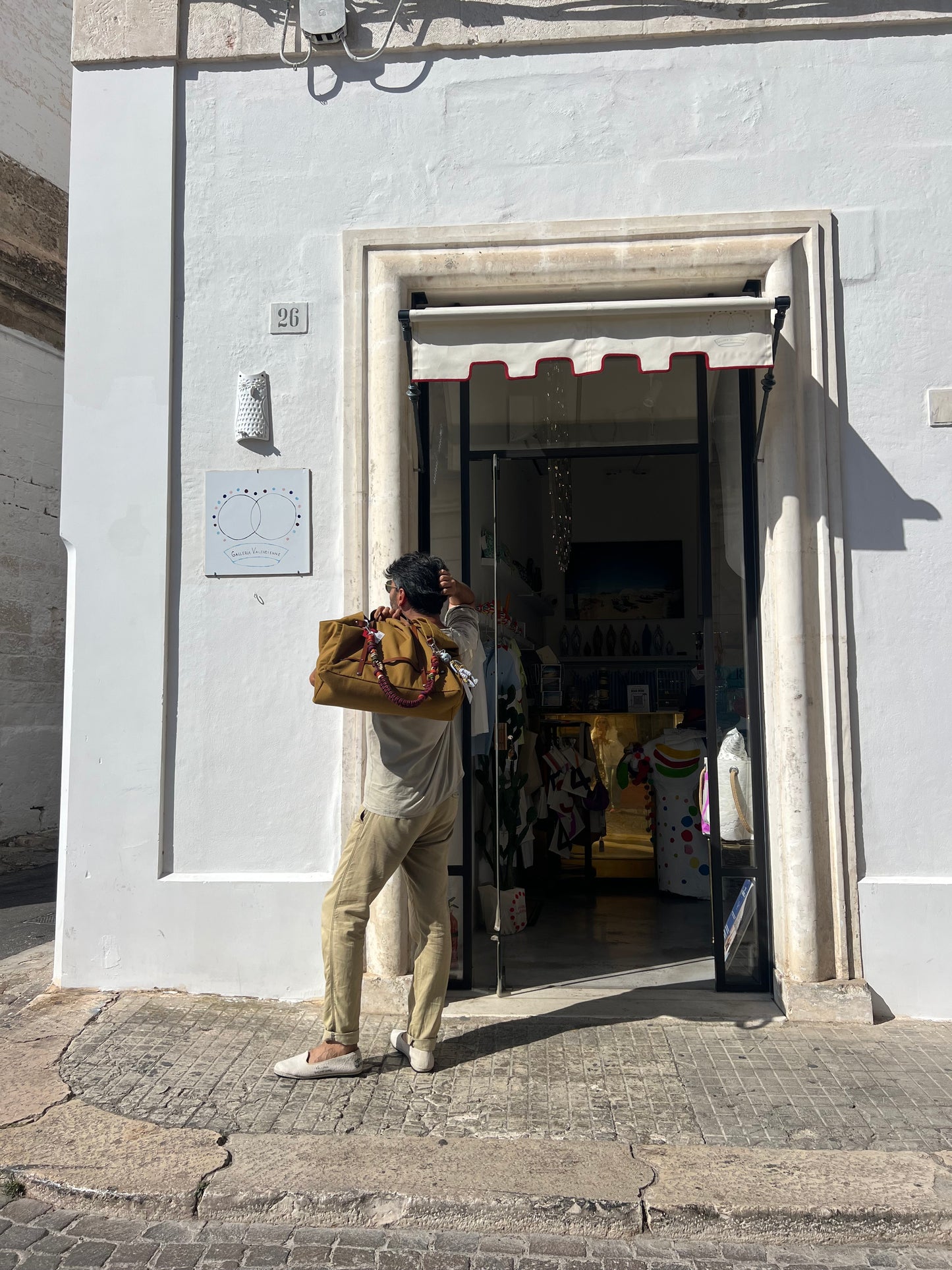Sac - Sac à tabac CANDIDE avec sangle en coton multicolore