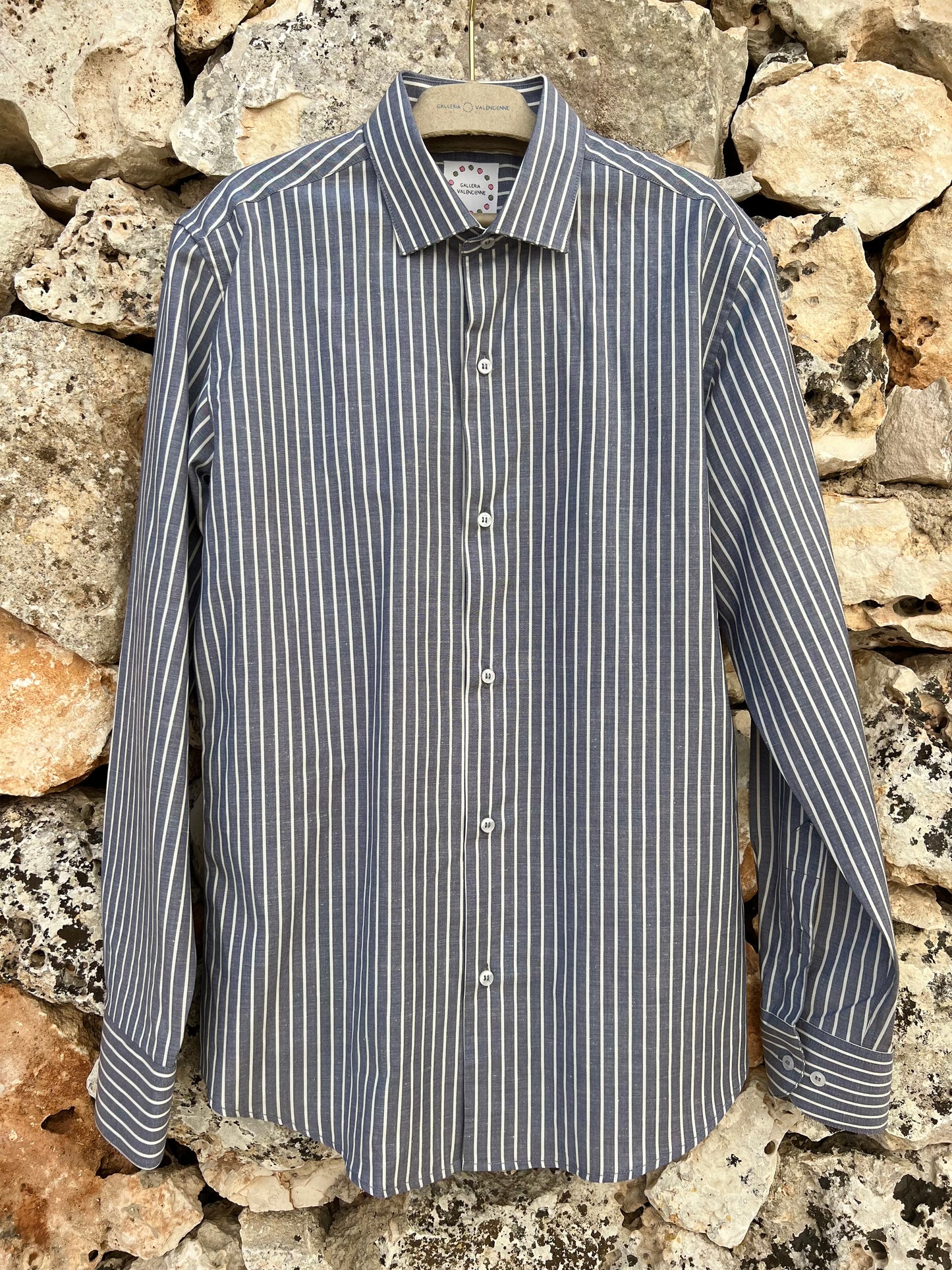 Shirt Men - Classic Grey Stripe