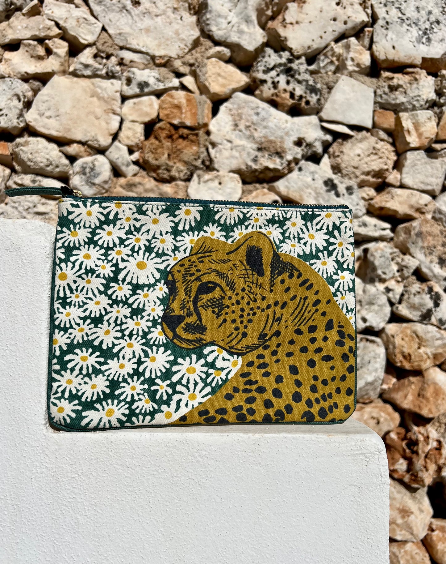 Pouch - Leopard Green