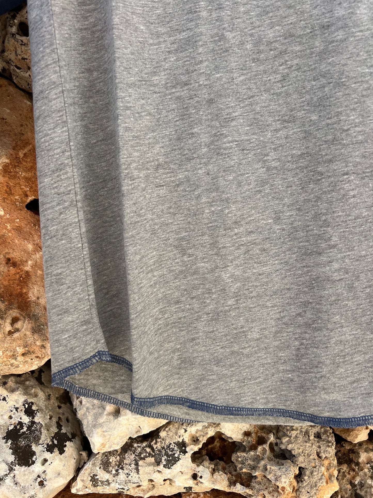 T-shirt - Manica 3/4 Blu/Grigio Baseball Ostuni Unisex