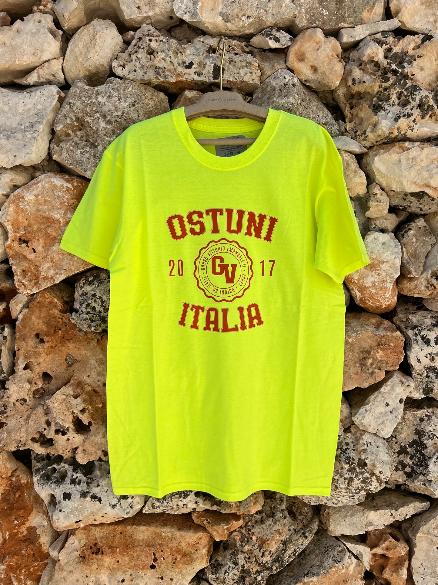 T-shirt - Yellow Fluo Team Ostuni Unisex