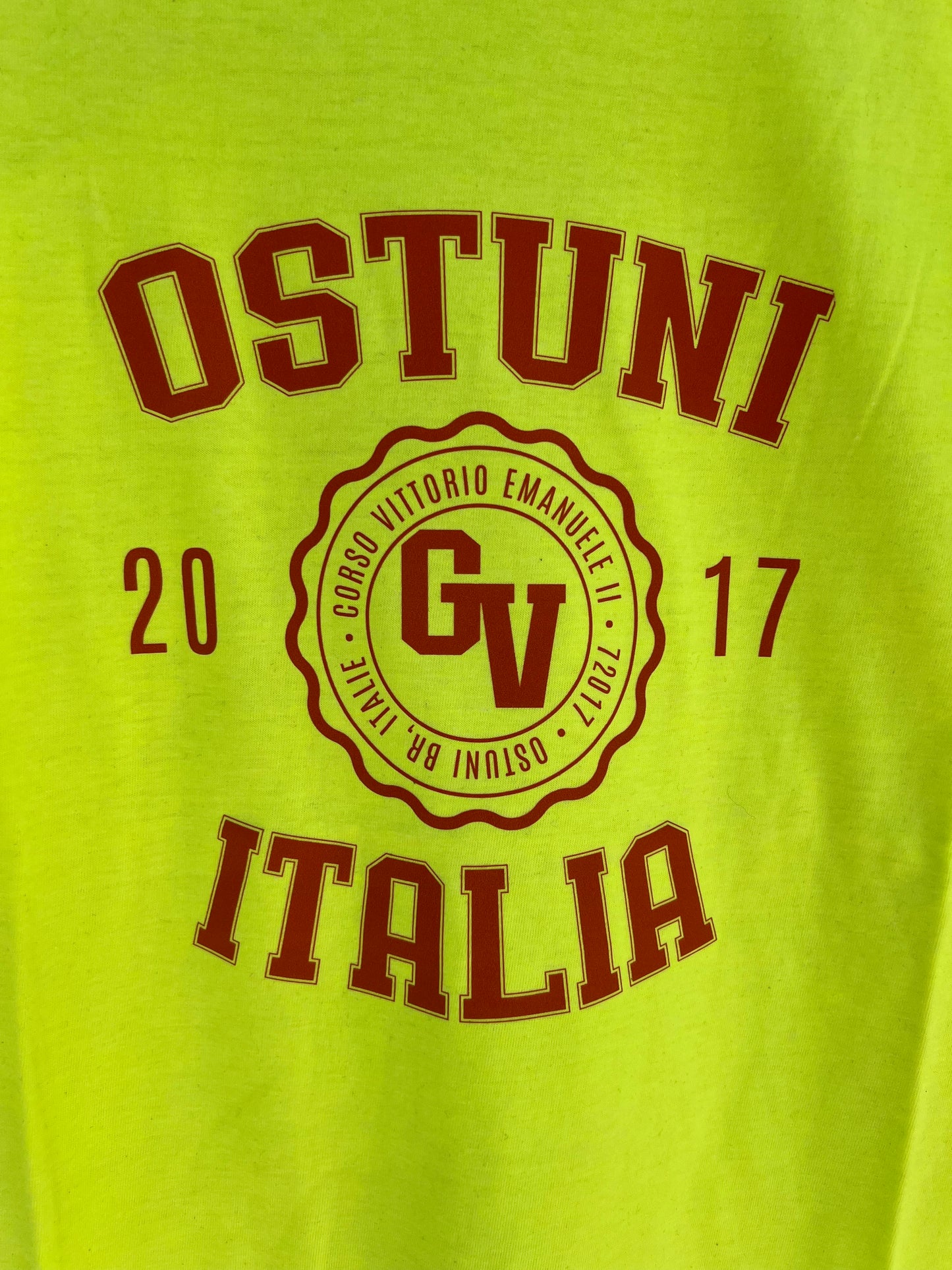 T-shirt - Yellow Fluo Team Ostuni Unisex