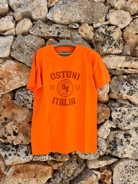 T-shirt - Orange Fluo Team Ostuni Unisex