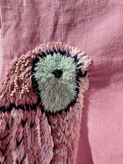 Robe - Ensemble hibou haut et jupe rose