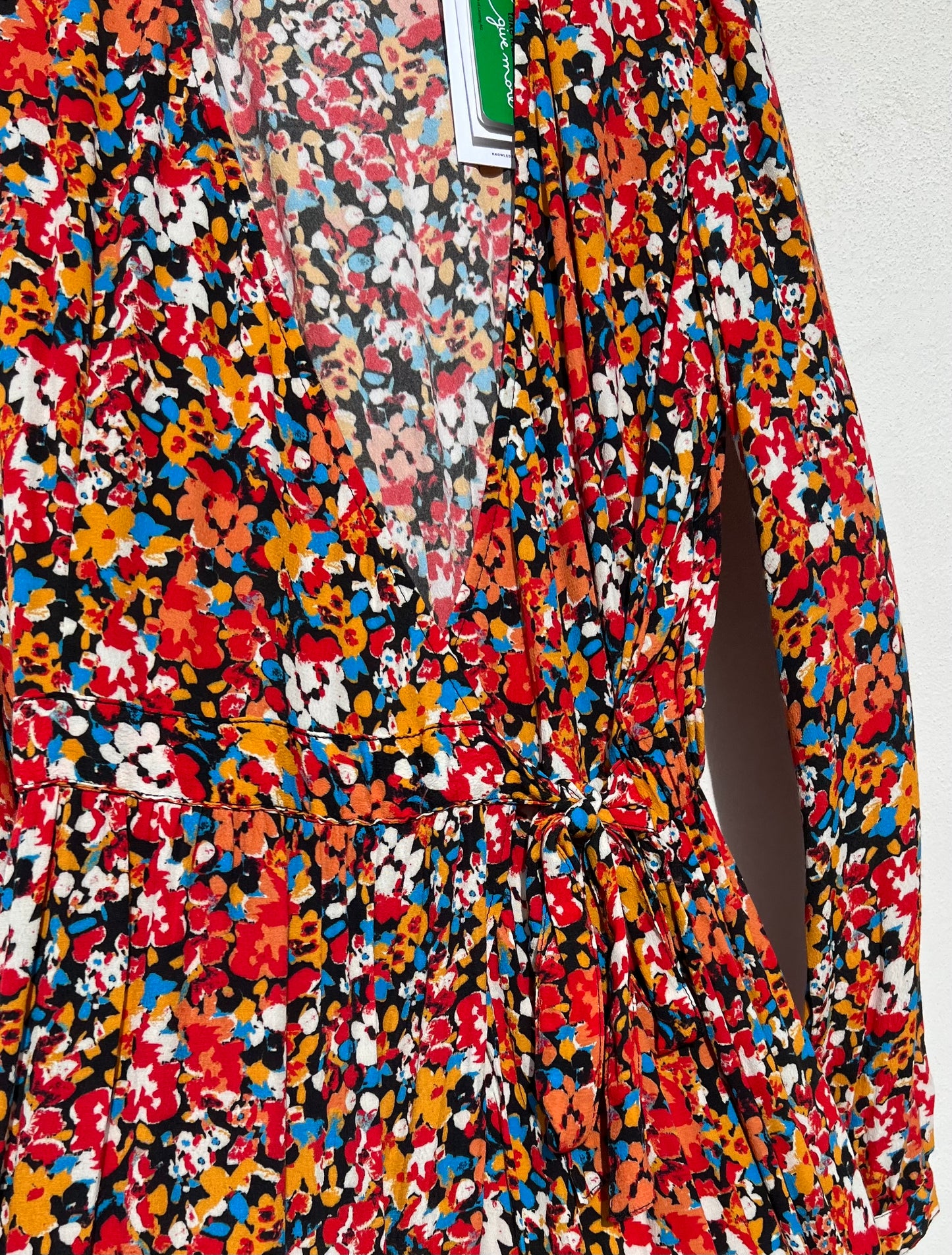 Dress - Multicolored Wrap dress Floreale