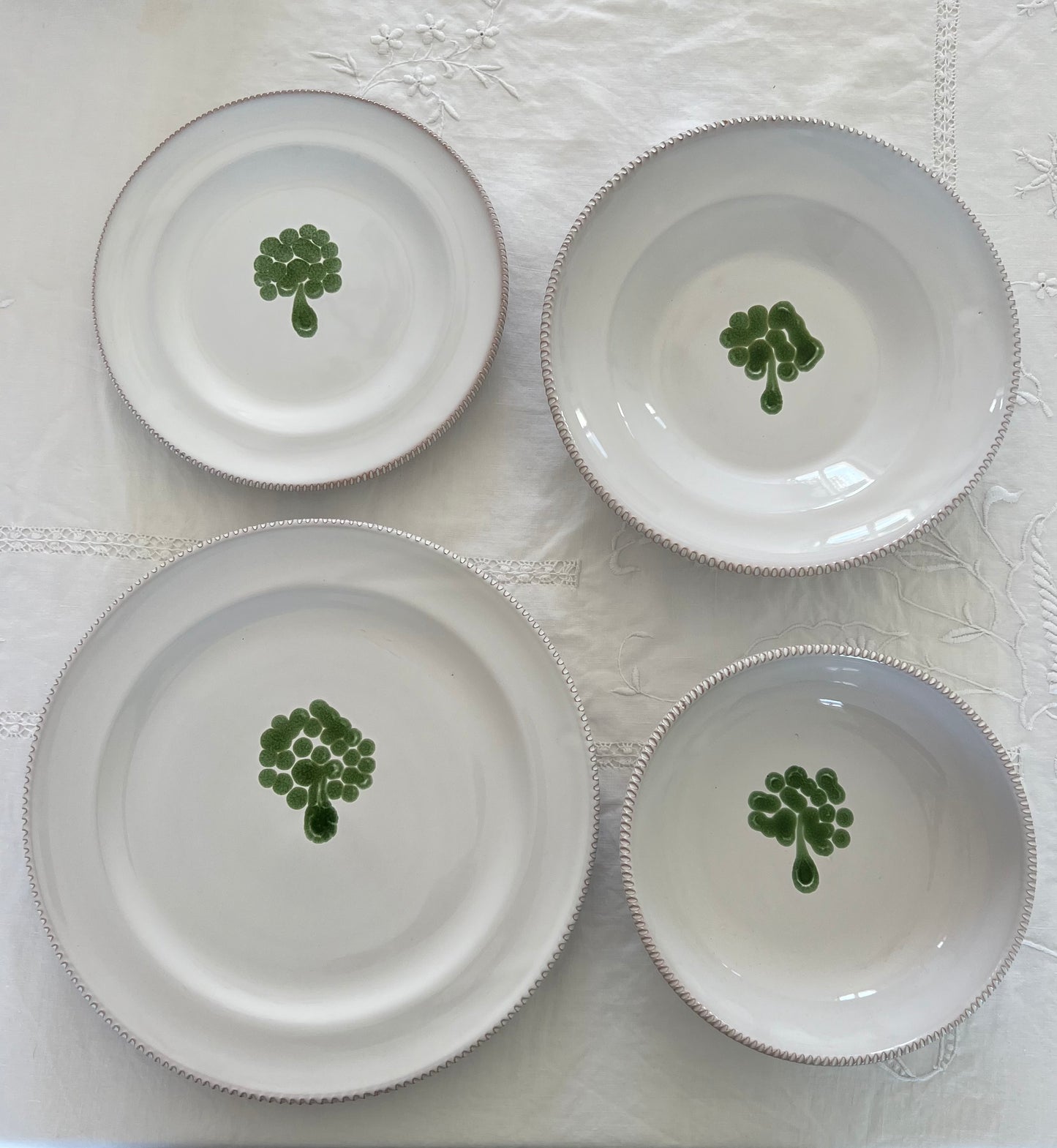 GV Collection Tableware -Plates Olive Tree - Made to Order 4-piece settings for 4,6,12 guests