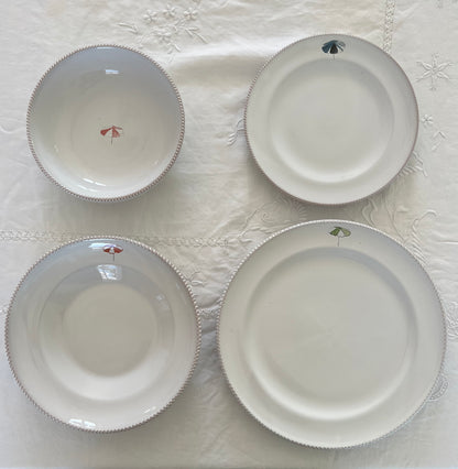 GV Collection Tableware -Plates Parasol- Made to Order 4-piece settings for 4,6,12 guests