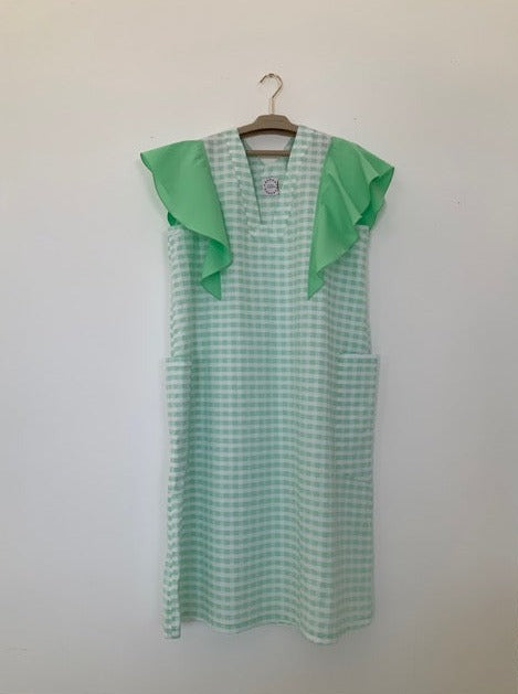 Dress - SOFIA With Ruffles Apple Green